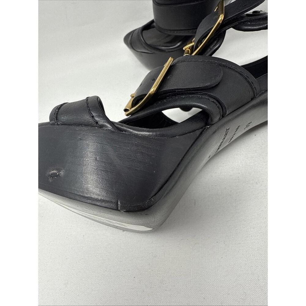 New Burberry Strappy Leather Heels Sandals 39 - Picture 6 of 16